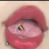 Piercing de Língua em Aço Inoxidável Garra de Gato Coração de Pêssego Piercing de Língua Simples e Fashionável Para Beber Nicho Sexy Piercing de Língua em Titânio