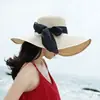 Nuevo Sombrero de Paja Panama de Aliexpress Sombrilla de Verano para Playa de Ala Ancha Sombrero de Sol Unisex Transfronterizo Europeo y Americano
