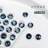 Taladro para uñas de diamante K9 de fondo puntiagudo azul indio, accesorios para taladro de uñas de diamante de vidrio cuadrado gordo copo de nieve corazón torcido, venta al por mayor de joyas