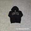 Conjunto de Sudadera con Capucha Bordada con Parche Estilo Americano Alcatraz Cort para Hombres y Mujeres, Marca de Tendencia para Parejas, Corte Holgado, Casual Deportivo