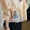 Bolso Nuevo de Moda con Forma de Concha para Mujer, Bolso Cruzado Versátil, Bolso de Mano Mini Estilo Coreano, Bolso Tote Pequeño de Bloques de Color a la Moda
