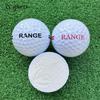 Fabricante direto cabelo liso em estoque bola de golfe lisa sem LOGO bola branca de treino resistente ao desgaste distância