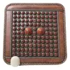 Versión en Inglés del Cojín para Silla de Hemorroides Calentado de Turmalina de Jade con Rayos Infrarrojos Lejanos, Piedra Medicinal y Cojín para Respaldo de Ágata