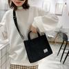 Bolso de Mujer Pana 2023 Nuevo Bolso Cuadrado Pequeño Estilo Coreano Moderno Bolso de Comercio Exterior Bolso de Mano Bolso Bandolera Estilo Académico Bolso de Hombro
