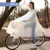 Impermeable Universal para Motocicleta de una Persona, Scooter Eléctrico de dos Personas, Impermeable de Cuerpo Completo para Mujer Adulto, Protección contra la Lluvia para Vehículo Eléctrico, Grueso de Gran Tamaño