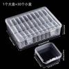 Caja de Almacenamiento Pindou Caja de Herramientas con Tapa Caja de Embalaje Manicura Usable Uña Caja de Plástico Accesorios de Ferretería Caja de Partición Transparente
