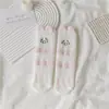 Calcetines hasta la pantorrilla con diseño de gato, Mitad polar, Polar de coral, Engrosados para primavera e invierno, Polar de visón, Lindos y cálidos para dormir en casa, Amigables con el suelo