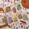 Pegatinas de PVC para diario de plantas y flores, pegatinas decorativas DIY, materiales para manualidades y collage para estudiantes, regalo para niños