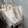 Bolsa de Lona Ins Feminina Estudante Estilo K 2022 Novo Estilo Pequena Fresca Versátil Bolsa de Ombro Bolsa de Mão de Grande Capacidade