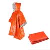 Poncho de Lluvia Caliente de Supervivencia de Emergencia Manta Espacial de Supervivencia Térmica Impermeable Reflectante al Calor para Camping Senderismo