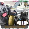 Tornillos de aleación de titanio para motocicleta Zxjc Zhang Xue 500 Rr, Tornillos modificados, Titanio quemado dorado, Negro caramelo