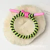 Diadema de Color Bloqueo Dopamina para Cola de Caballo Alta Banda Básica para el Cabello Alta Elasticidad Cuerda para el Cabello con Nudo de Cordón de Zapato Accesorio para el Cabello