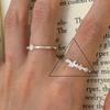 925 Sterling Silver Fine Zircon Butterfly Ring Textura Feminina Light Luxury Simples Elegante High-grade Finger Ring Fashion