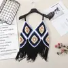 Camisola Pequeña Estilo Bohemio Camisola Tejida a Mano