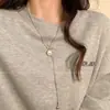 Collar Xiaoxiang de Perlas Deslizables Largo para Mujer 2023 Nicho de Alta Gama Temperamento de Socialité Más Fácil de Combinar Cadena para Suéter