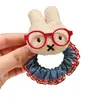 Diadema de Felpa de Conejito Linda y de Moda con Gafas, Pinza Bb de Peluche para Moño o Cola de Caballo, Accesorio para el Cabello de Mujer