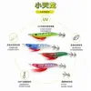 Camarão Dragão Luminescente UV Sopro de Tubo Gancho de Lula Camarão de Casca Grossa Camarão Bambu Isca Isca Artificial Isca de Pesca Camarão de Madeira Gancho de Lula