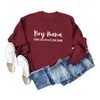 Sudadera Casual de Manga Larga con Cuello Redondo y Estampado de Letras 'Boy Mama from Son up' para Exportación de Comercio Exterior