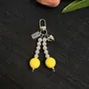 Nuevo Colgante de Cuentas de Cereza de Colores Hebilla de Cremallera Colgante Exquisito de Nicho para Bolso Llavero Colgante para Teléfono Móvil