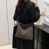 Bolso Popular de Comercio Exterior Transfronterizo con Estampado de Leopardo de Gran Capacidad Bolso de Lona para Mujer Bolso de Hombro Cruzado para Mujer Bolso Versátil para Traslados de Mujer