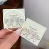 Colección de pendientes de mariposa azul hielo, frescos y etéreos, pendientes para chica delicada, de cristal transparente tipo hada, perla, nicho