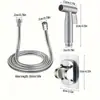Conjunto de Pistola de Spray para Anexo de Vaso Sanitário de Aço Inoxidável Transfronteiriço Bico Reforçador de Torneira Bidê Pistola de Spray para Vaso Sanitário Chuveiro