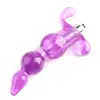 Perlas Anales Bodhi Vibratorias, Juguetes de Cama, Palo de Masaje Vibratorio, Dispositivo de Masturbación Anal, Tapón Anal Vibratorio, Productos Sexuales