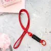 Atacado de Fábrica Cordão para Celular Criativo Curto Trançado para Pendurar no Pescoço Capa de Celular Cordão Chaveiro Desmontável Sling Anti-Perda