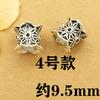 Joyería de plata del Tíbet diez mil Budas cuentas accesorios de cuentas pulsera de cristal DIY pulsera vintage de plata tailandesa con accesorios de cuentas
