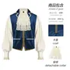 Jaqueta estilo europeu e americano, gola alta retrô, traje de performance da corte medieval, conjunto de colete renascentista, peça externa multicolorida transfronteiriça