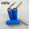 Batería de litio 18500 de 3.7V 1400mAh para maquinilla de afeitar, vaso de jugo, cepillo de dientes eléctrico con placa protectora, certificación al por mayor