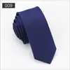 2025 Nueva Corbata Estrecha de Sarga Color Sólido Jacquard para Hombre Moda de Negocios Corbata de Mano Fabricante Venta al por Mayor