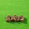 Micro-Paisaje Creativo Tablero de Madera Valla de Piedra Puente Corto Jardinería Paisajismo Decoración DIY Accesorios Botella Ecológica Pequeños Adornos