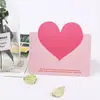 Tarjeta de felicitación de amor creativa Tarjeta de mensaje de bendición para el Día de San Valentín Tarjeta postal de enseñanza estilo coreano Tarjeta pequeña plegable escrita a mano