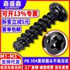 Tornillos Autorroscantes de Cabeza Phillips Redonda Cola Plana de Acero Inoxidable 304 Recubrimiento de Zinc Negro M1~M5 Estándar de Guangdong Gb845 Tornillos Autorroscantes de Cola Plana
