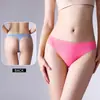 Ropa Interior Europea y Americana Transfronteriza, Calzones Deportivos de Fitness Sin Costuras Sexy de Color Sólido de Cintura Baja, Tangas, Levanta Glúteos
