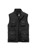 Chal para Primavera y Otoño 2025 Nuevo Estilo Multibolsillo Exterior Casual Versátil Talla Grande para Hombre Cuello Alto Logo Ropa de Trabajo Ropa Interior
