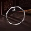 Anillo de Mobius Plata Pura 9999 Pulsera de Plata Esterlina para Mujer, Vaina de Loto y Semilla de Loto, Dos Generaciones de Felicidad, Pulsera de Plata Maciza, Modelo Nuevo para Mujer