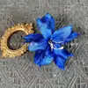 Flor Artificial Flor de Lirio Pequeña Cabeza de Flor de Lirio Perfumada Material para Guirnalda Hecha a Mano DIY Decoración de Pared de Fondo para Boda Flor