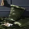 Funda de almohada de seda lavable de color sólido para belleza, funda de almohada individual de seda helada sedosa, imitación de seda de morera, funda para núcleo de almohada de seda