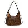 Bolso tote de nicho transfronterizo con estampado de leopardo retro para mujer, nuevo y moderno bolso de hombro versátil y simple 2026, mochila de moda