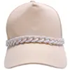 Boné de Baseball Versátil da Moda Corrente Corrente de Dopamina com Strass Acessórios Corrente de Moda Personalizada para Boné