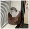 Bolsa Transversal Dumpling Estampa de Leopardo, Grande Capacidade, Nova Casual Elegante 2026 Tendência Moda para Ir ao Trabalho Bolsa de Ombro para Mulheres