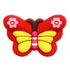 Mariposa de Dibujos Animados 3D Accesorios DIY Accesorios para el Cabello Equipaje Funda para Teléfono Animales Decoraciones Semi-3D Parches de Goma Suave de PVC