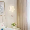 Lâmpada de Parede para Quarto Estilo Lua do Urso Espectro Completo Simples Criativa Fofa Lâmpada de Cabeceira para Quarto de Crianças