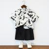 Vestido de Niños Verano Nuevo Chaleco Guapo Ropa de Actuación Camisa de Manga Corta Traje Niño Estilo Chino Chaqueta Nuevo Estilo Chino