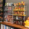 Suporte de exibição para caixas surpresa para figuras Pop Mart, adequado para caixas de exibição Starman, armário de exibição acrílico à prova de poeira