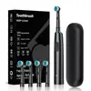 Atacado de fábrica transfronteiriço cabeça redonda rotativa escova de dentes elétrica geração adulto doméstico sônico carregamento USB escova de dentes de limpeza