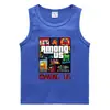 Conejo de Fuego 2023 Verano Chaleco Infantil Algodón Coreano Casual Camiseta Base Absorbente de Sudor Caramelo Camiseta Interior sin Mangas para Niños