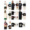 Camiseta de Manga Corta de Alta Calidad Rhude Diamante Color Sólido Estampado de Letras para Hombre y Mujer, Nueva de Verano 2024